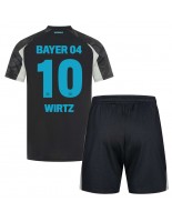 Bayer Leverkusen Florian Wirtz #10 Tredjedraktsett Barn 2024-25 Korte ermer (+ bukser)